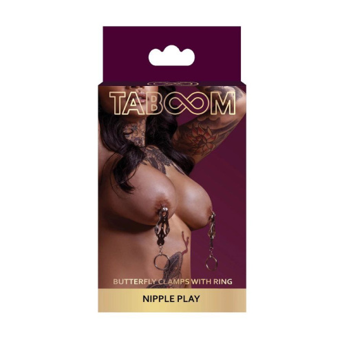 Затискачі для сосків Taboom Butterfly Clamps With Ring