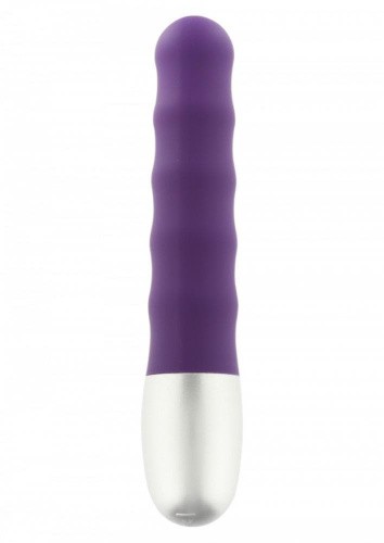 Seven Creations - Discretion Ribbed Vibrator - Мини-вибратор, 11х2 см. (фиолетовый)
