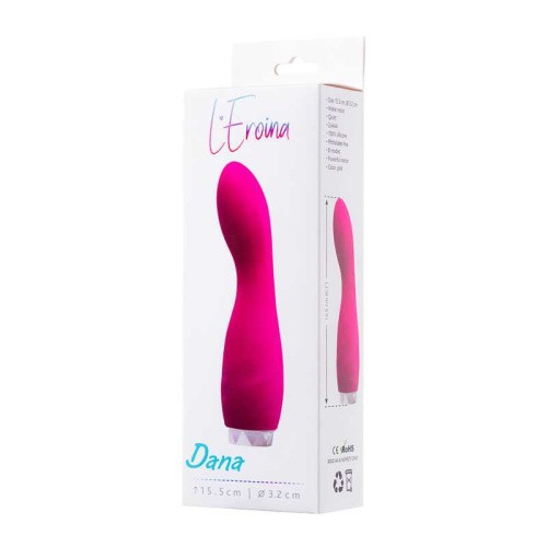 Тoyfa L'Eroinа Dana - Силиконовый вибратор для точки G, 15.5х3.2 см (розовый)