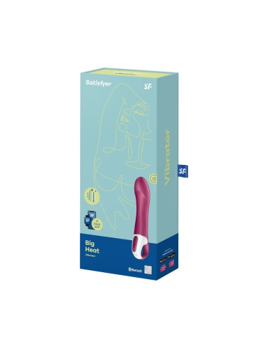 Satisfyer Big Heat - Вибратор с подогревом, 22.5х4 см (красный) - sex-shop.ua