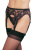 Leg Avenue LEG8888BL - Кружевной пояс для чулок и стринги, (черный) - sex-shop.ua