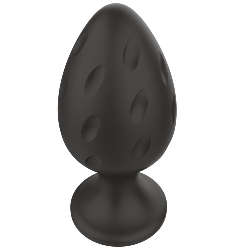 Boss Silicone Anal Plug L - Анальна пробка, 9х4, 4 см (чорний)