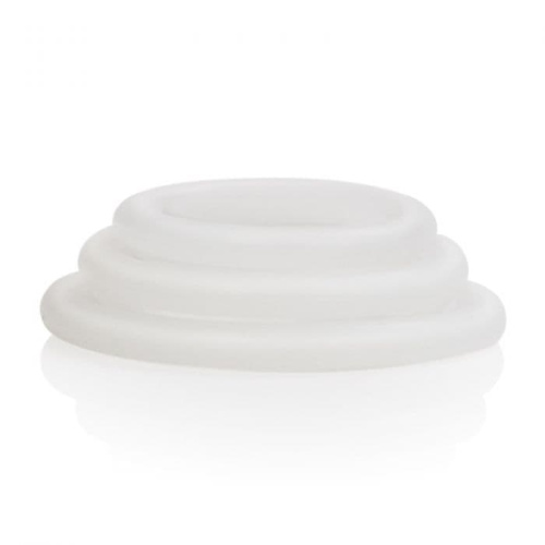 Эрекционные кольца Silicone Support Rings (белый)