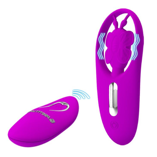 LyBaile Pretty Love Dancing Butterfly Stimulator Purple - вибратор для клитора в виде бабочки, 10.8х4 см (фиолетовый) - sex-shop.ua