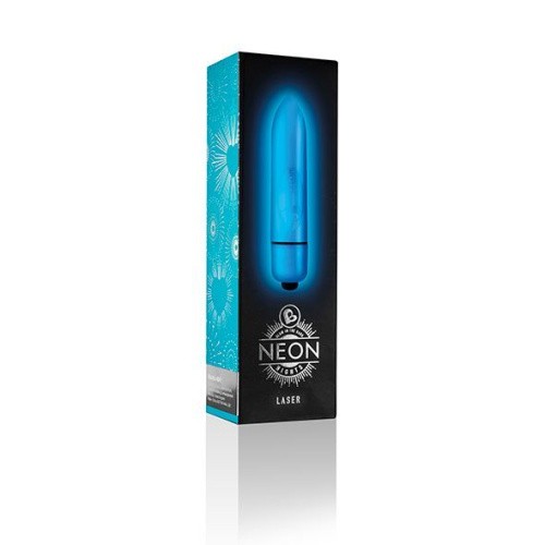 Rocks Off Neon - Laser - Вибропуля светящаяся в темноте, 8х1.5 см., (белая)