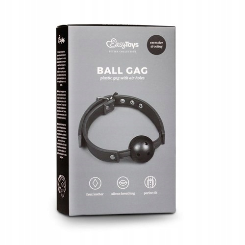 EasyToys Ball Gag With PVC Ball - Кляп - sex-shop.ua