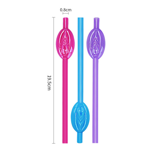Original Pussy Straws - Трубочки для коктелей, 9 шт (разноцветные)