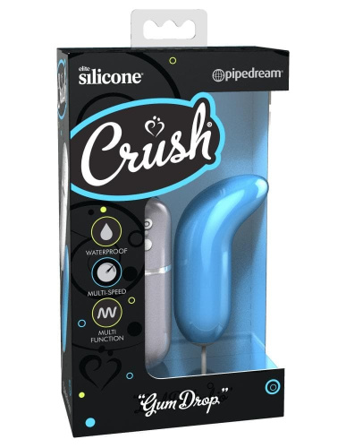 Pipedream Crush Gum Drop - силиконовый мини-вибратор, 9,5х2,8 см