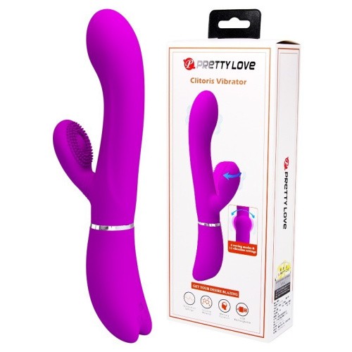 Pretty Love Clitoris Vibrator - Вибратор кролик, 20,8 см (фиолетовый) - sex-shop.ua