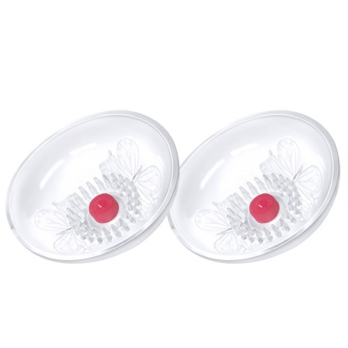 LyBaile Momo II Breast Enhancer - Помпы для груди с вибрацией, 9х5 см - sex-shop.ua