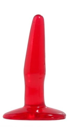 Pipedream Basix Mini Butt Plug - Анальная пробка, 11х2 см (красный) - sex-shop.ua