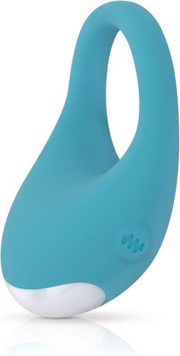 Cala Azul - Jose Vibrating Cockring - Эрекционное виброкольцо, 3 см (голубой) - sex-shop.ua