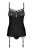 Obsessive Floweria corset UA66754  - Комплект, L/XL, (черный)