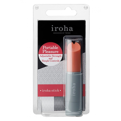 Iroha Stick Grey- вибратор-помада, 10х2.2 см (серый) - sex-shop.ua