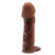 Brave Men Penis Sleeve Flesh - Удлиняющая насадка на пенис, 14 см (телесный)
