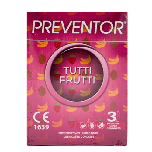 Preventor Tutti Frutti, 3 шт - купити в Україні | Секс шоп SEX-SHOP.ua