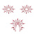 Petits Joujoux Gloria set of 3 Red - пэстис из кристаллов, украшение на грудь и вульву, (красный) - sex-shop.ua