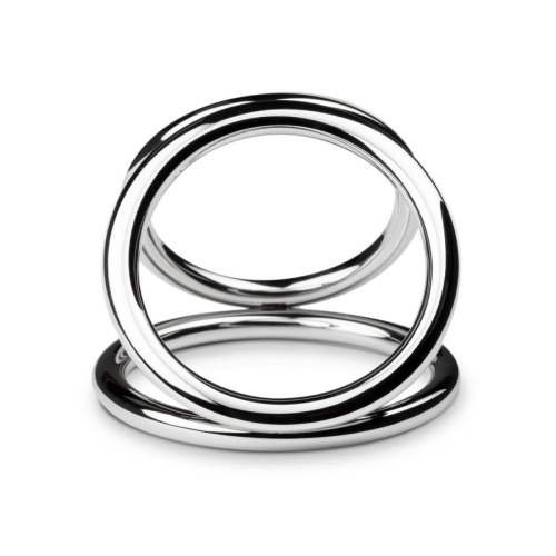 Sinner Gear Unbendable - Triad Chamber Metal Cock and Ball Ring - Large тройное эрекционное кольцо - sex-shop.ua