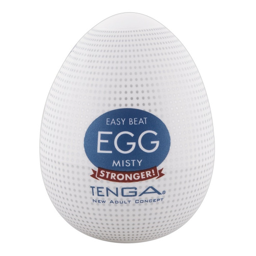 Tenga Egg Hard Boiled Strong Sensations Misty - Мастурбатор-яйцо, 5х4.5 см (синий) - sex-shop.ua