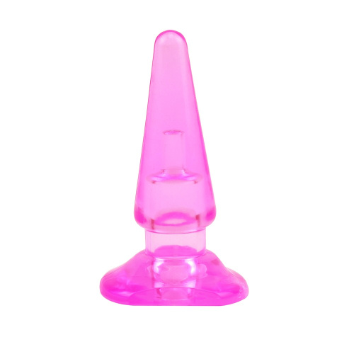 Hi-Basic Sassy Anal Plug 4" - Анальная пробка, 10,4 см (розовый) - sex-shop.ua