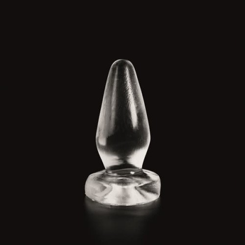 Mister B Dark Crystal Neelis Butt - большая устойчивая анальная пробка, 15х2.5-5.8 см (прозрачный) - sex-shop.ua