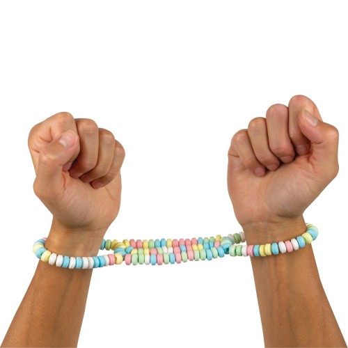 StRubber Candy Cuffs - Съедобные наручники - sex-shop.ua