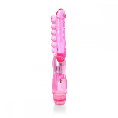Evolved Dual Pleasure Vibe - Двойной вибратор, 27х2.5 см (розовый) - sex-shop.ua