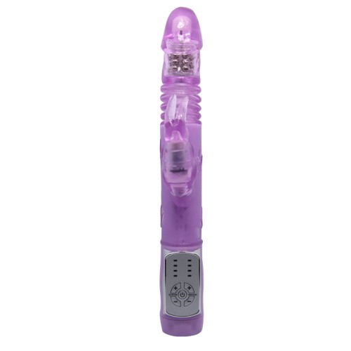 Deluxe Dream Lover Vibrator Purple With Bunny - вібратор-кролик з обертанням, поштовхами та вібрацією, 26х3 см - купити в Україні | Секс шоп SEX-SHOP.ua