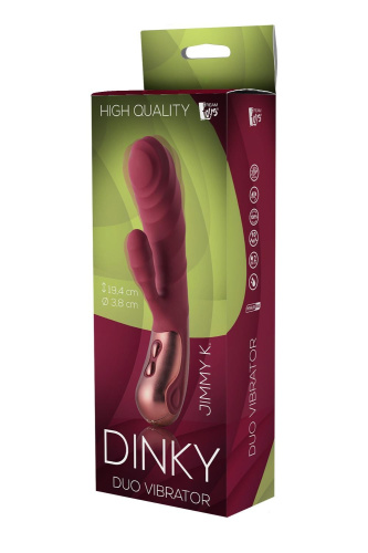 Dream Toys Dinky Duo Vibrator Jimmy K - Вибратор, 19,4 см (бордовый)