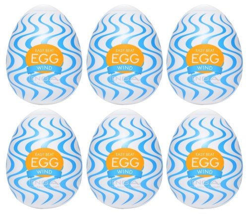 Tenga Egg Wind Pack of 6 - набір мастурбаторів, 6 шт.