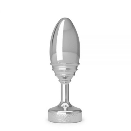 DOXY Butt Plug RIBBED - Анальная пробка, 10.5х3.5 см - sex-shop.ua