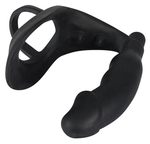 Ерекційне кільце з анальною пробкою Black Velvets Ring & Vibro Plug - купити в Україні | Секс шоп SEX-SHOP.ua