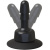Doc Johnson - Swivel Suction Cup Plug - крепление для страпона, 11.4х9.5 см (чёрный)
