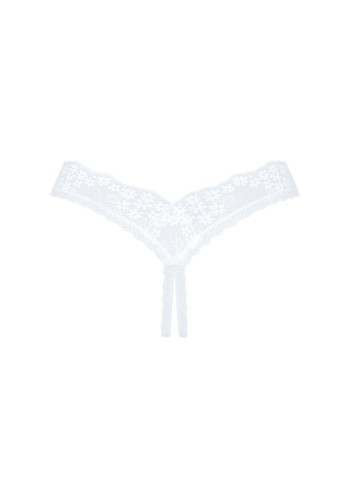 Obsessive Heavenlly crotchless thong - эротические стринги с открытой промежностью, M/L (белый) - sex-shop.ua