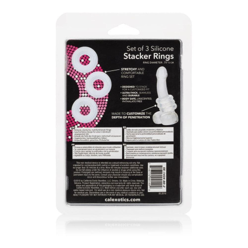 California Exotic Novelties 3 Stacker Rings набір ерекційних кілець - купити в Україні | Секс шоп SEX-SHOP.ua