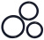 Набор эрекционных колец Silicone Cock Ring, 3 шт