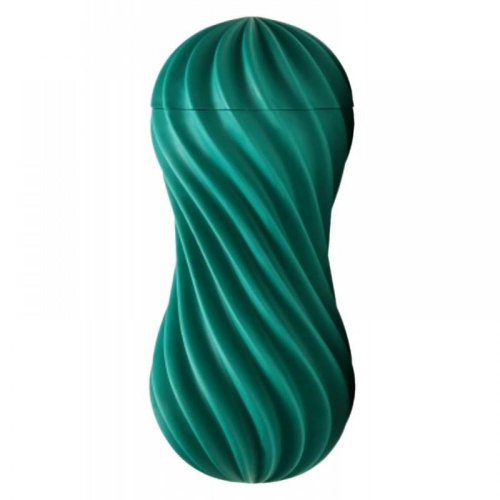 Tenga FLEX Fizzy Green - Мастурбатор с эффектом скручивания, 17.6 х 7.35 (зелёный) - sex-shop.ua