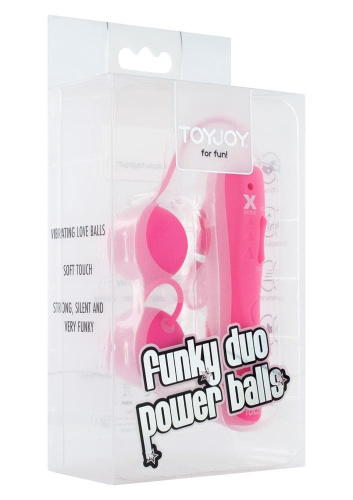 Вагинальные шарики с вибрацией Funky Duo Power Balls (пурпурный) - sex-shop.ua