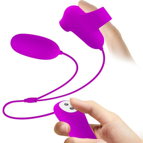 LyBaile Pretty Love Suction & Vibro Bullets Pink - Вибратор для двойного удовольствия, 7х3 см (розовый)