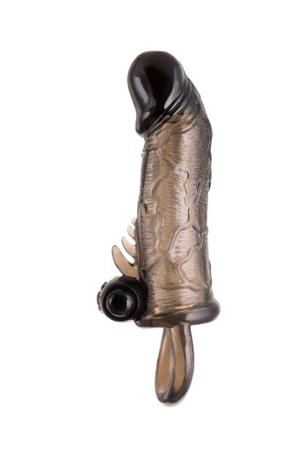Toyfa XLover - Насадка для увеличения размера с кольцом и вибрацией, 14.5х3 см