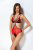 Passion Peonia Body - Эротическое боди из тюля с кружевом, S/M (красный с чёрным)