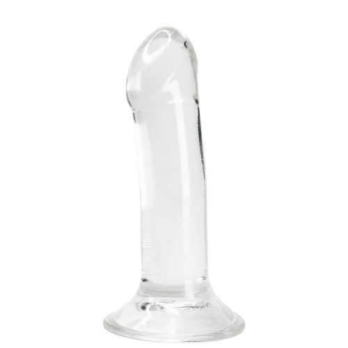 Alive Valiant Jelly Dildo - Прозрачный фаллоимитатор на присоске, 16х4.5 см
