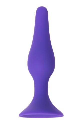 Toyfa A-Toys силиконовая анальная пробка для новичков, 12.5х3.2 см (фиолетовый) - sex-shop.ua