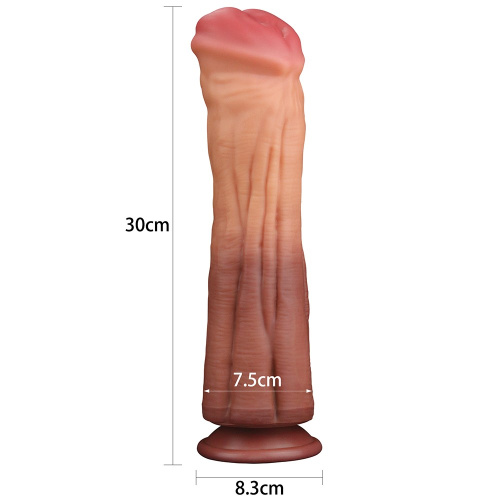 LoveToy 12'' Nature Cock As Pic - Гігантський фалоімітатор для фістингу, 30х7.5 см