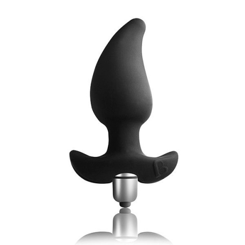 Rocks Off Butt Quiver Black – анальний вібростимулятор зі стимуляцією простати, 7х4.3 см (чорний)