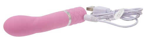 Pillow Talk Racy Pink - Роскошный вибратор с кристаллом Сваровски для точки G, 12.7х2.2 см. (розовый)