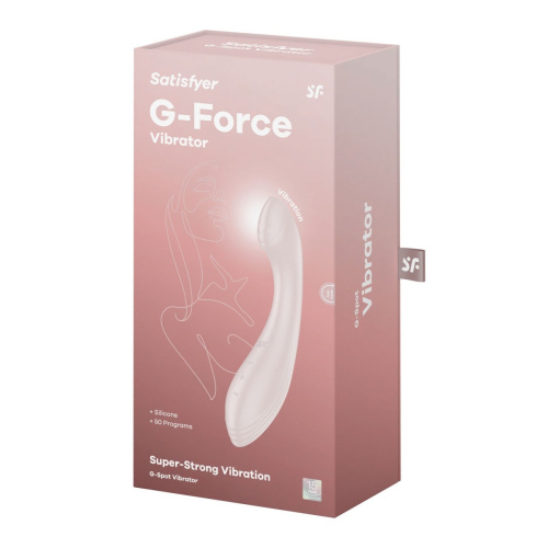 Satisfyer G-Force Beige - Вибратор, 19 см (бежевый) - sex-shop.ua