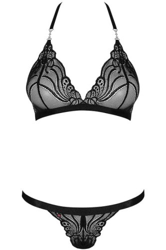 Obsessive 828-SET-1 - Мереживний еротичний комплект, S/M (чорний) - купити в Україні | Секс шоп SEX-SHOP.ua