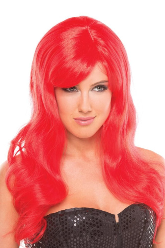 Be Wicked Wigs Burlesque Wig Red - парик (красный) - sex-shop.ua