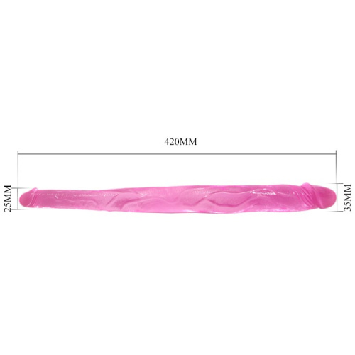 Baile Double Done DoubleDong Pink - Двухсторонний фаллоимитатор, 42 см (розовый)